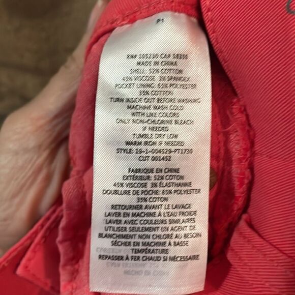 Current/Elliott The Kick Crop Flare In Poinsettia - Picture 4 of 6